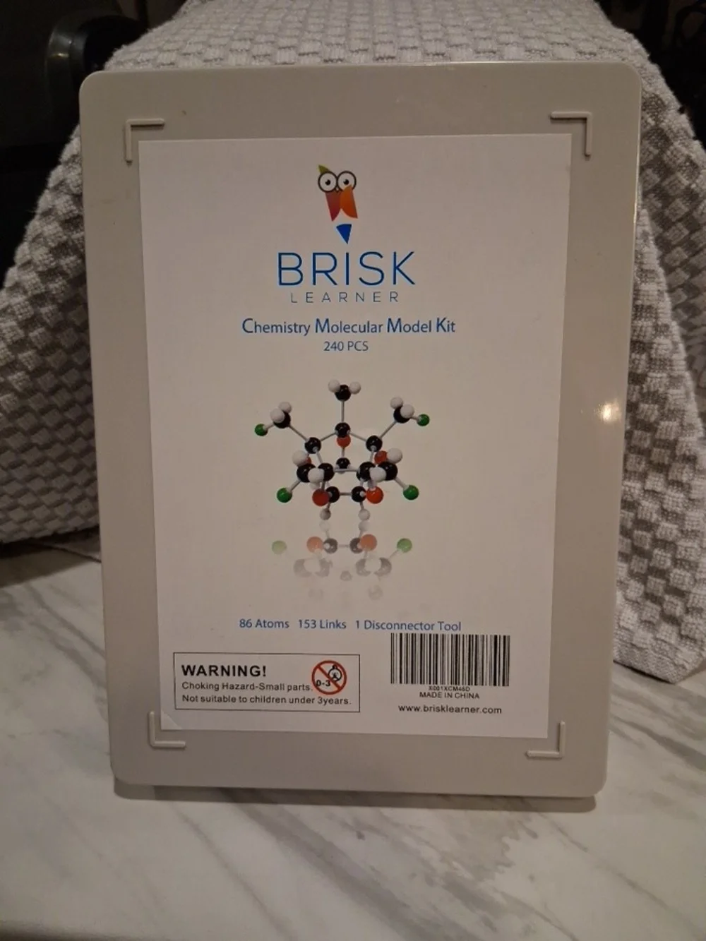 Chemistry Molecular Model Kit - White with Multi-Color Atoms